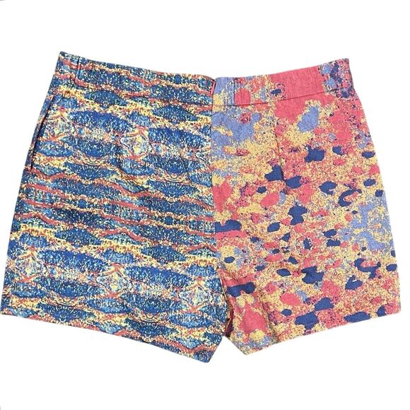 Azsalyn Colorblock Print Short Side Zip Women’s 12 Stretch Cotton Artsy Festival - Picture 3 of 9